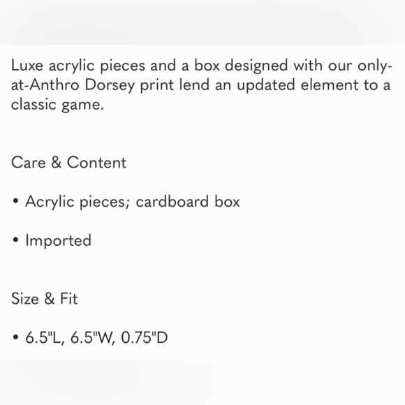 By Anthropologie Tic Tac Toe Game NWT READ - Picture 2 of 10